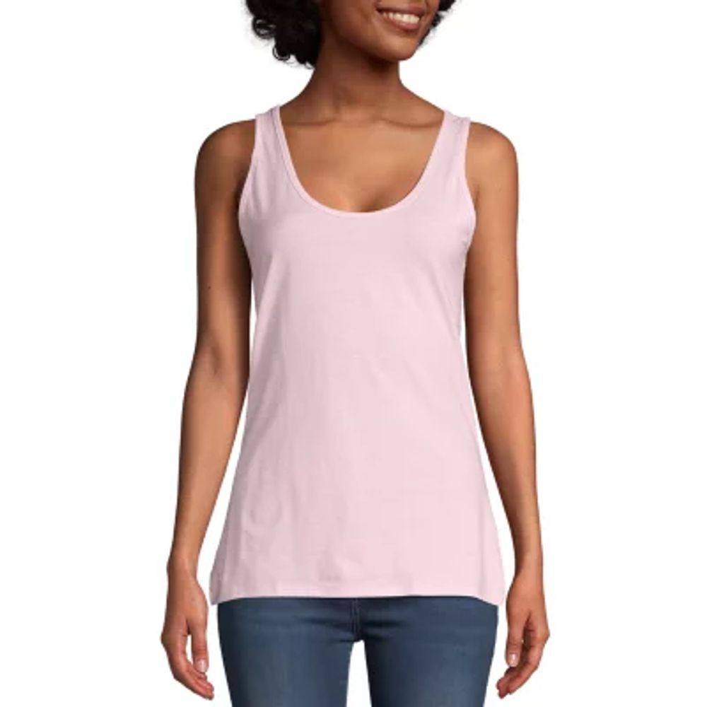 Hanes Womens Scoop Neck Sleeveless Tank Top