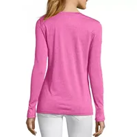 Hanes Cool-DRI Women's V-Neck Performance Long-Sleeve T-Shirt