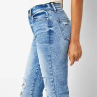 a.n.a Tall Womens High Rise Straight Leg Jean