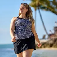 Free Country Womens Swim Skirt Plus