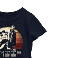 Little & Big Girls Andor Crew Neck Short Sleeve Star Wars Graphic T-Shirt