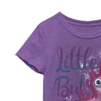 Little & Big Girls Bruni Crew Neck Short Sleeve Frozen Graphic T-Shirt