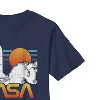 Little & Big Boys Crew Neck Short Sleeve NASA Graphic T-Shirt