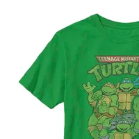 Little & Big Boys Crew Neck Short Sleeve Teenage Mutant Ninja Turtles Graphic T-Shirt