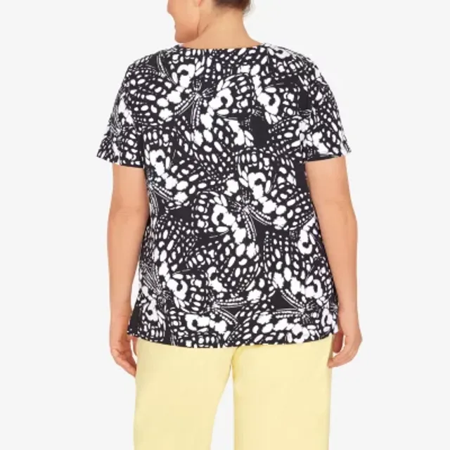 A fondo aceptable No se mueve Alfred Dunner Summer The City Womens Round Neck Short Sleeve T-Shirt |  Brazos Mall
