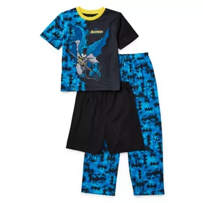 Little & Big Boys 3-pc. Batman Pajama Set