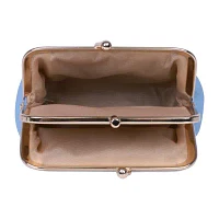 Julia Buxton Triple Frame Womens RFID Blocking Wallet