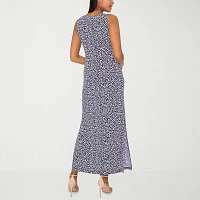 MSK Womens Sleeveless Floral Maxi Dress