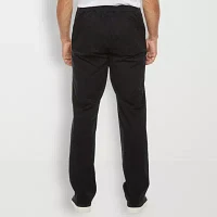 St. John's Bay Seated Adjustable Leg Mens Features Easy-on + Easy-off Adaptive Regular Fit Flat Front Pant