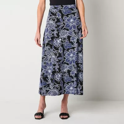 Black Label by Evan-Picone Womens Maxi Skirt