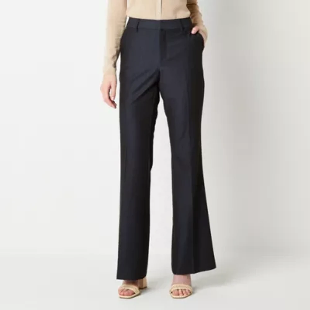 Worthington Tall Womens Mid Rise Flare Pant