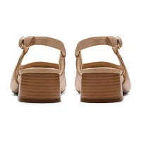 Clarks Womens Marilyn Rose Block Heel Pumps