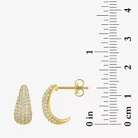 Diamond Addiction (G-H / Si2-I1) 1/2 CT. T.W. Lab Grown White Diamond 10K Gold 15mm Hoop Earrings