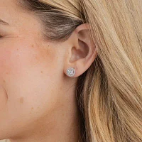 Certified 1/2 CT. T.W. Natural White Diamond 14K or Yellow Gold 9.5mm Stud Earrings