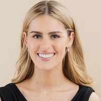 Diamond Blossom (H-I / I1) 1 CT. T.W. Lab Grown White Diamond 10K White Gold Pear Drop Earrings