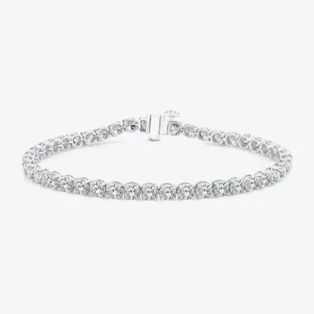 (Si2/F) 7 Ct.T.W. Lab Grown White Diamond 10K Gold 7 Inch Tennis Bracelet