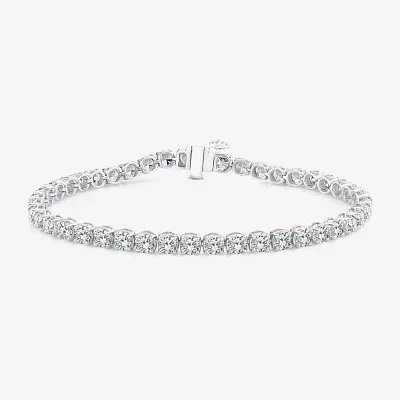 (Si2/F) 7 Ct.T.W. Lab Grown White Diamond 10K Gold 7 Inch Tennis Bracelet
