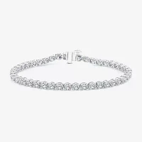 (Si2/F) 7 Ct.T.W. Lab Grown White Diamond 10K Gold 7 Inch Tennis Bracelet