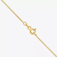 10K Gold 16-24" Solid Box Chain Necklace