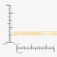 Made in Italy 10K Gold 7.25 Inch Solid Herringbone Chain Bracelet
