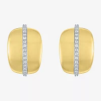 Diamond Addiction (G-H, I1-I2) 1/4 CT. T.W. Lab Grown White Diamond 14K Gold Over Silver Sterling Silver 16.7mm Hoop Earrings