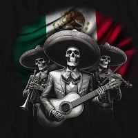 Mens Short Sleeve Mexico Graphic T-Shirt