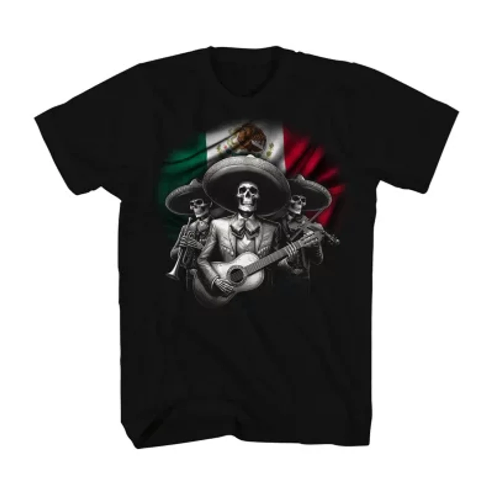 Mens Short Sleeve Mexico Graphic T-Shirt
