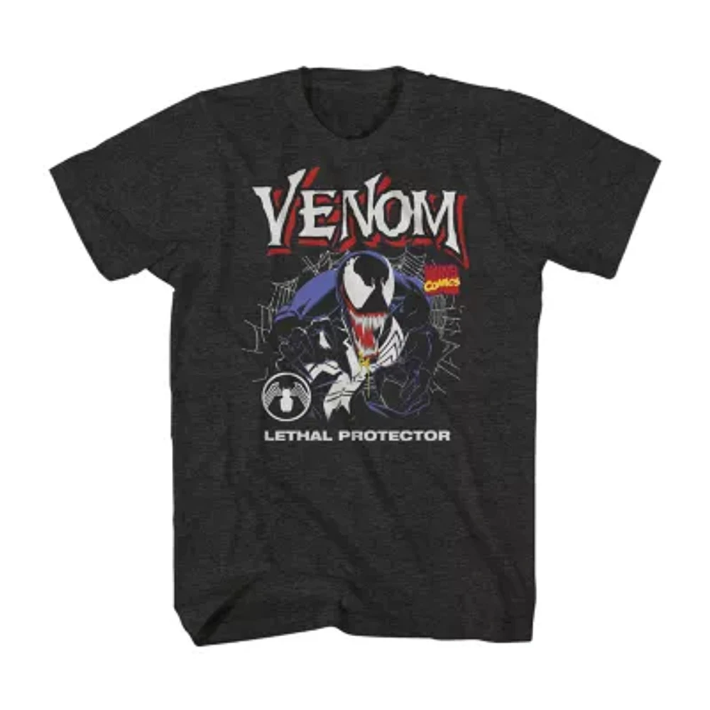 Mens Short Sleeve Venom Graphic T-Shirt