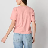 Juniors Baby Deer Semi Fit Tee Womens Crew Neck Short Sleeve Graphic T-Shirt