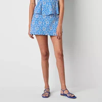 by&by Womens Mid Rise Wrap Skirt-Juniors