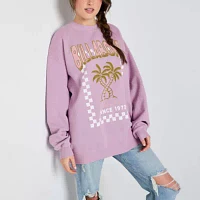 Billabong Juniors Womens Crew Neck Long Sleeve Sweatshirt