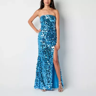 Forever 21 Womens Sequin Jacquard Midi Maxi Dress Juniors