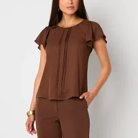 Worthington Petite Womens Perfect Blouse