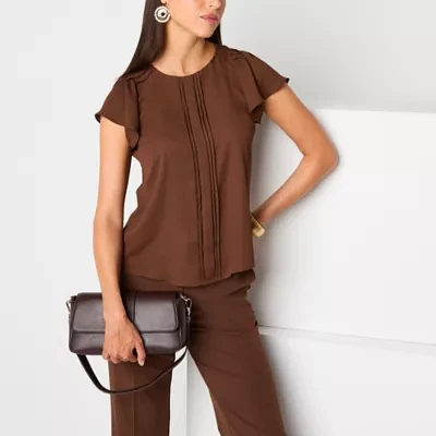 Worthington Petite Womens Perfect Blouse