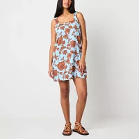 a.n.a Womens Sleeveless Floral A-Line Dress