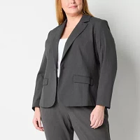 Liz Claiborne Kate Womens Classic Fit Blazer Plus