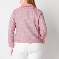 Liz Claiborne Womens Regular Fit Blazer Plus