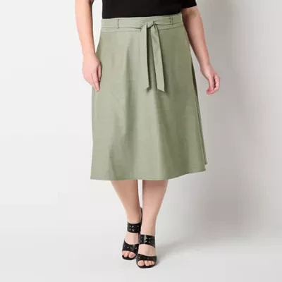 Liz Claiborne Womens Wrap Skirt-Plus
