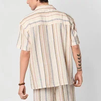 Arizona Mens Short Sleeve Button-Down Shirt