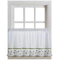 CHF Clover 2-pc. Rod Pocket Window Tier