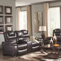 Signature Design by Ashley® Warnerton Power Reclining Loveseat With Console