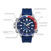 Citizen Promaster Aqualand Mens Blue Strap Watch Bn2038-01l