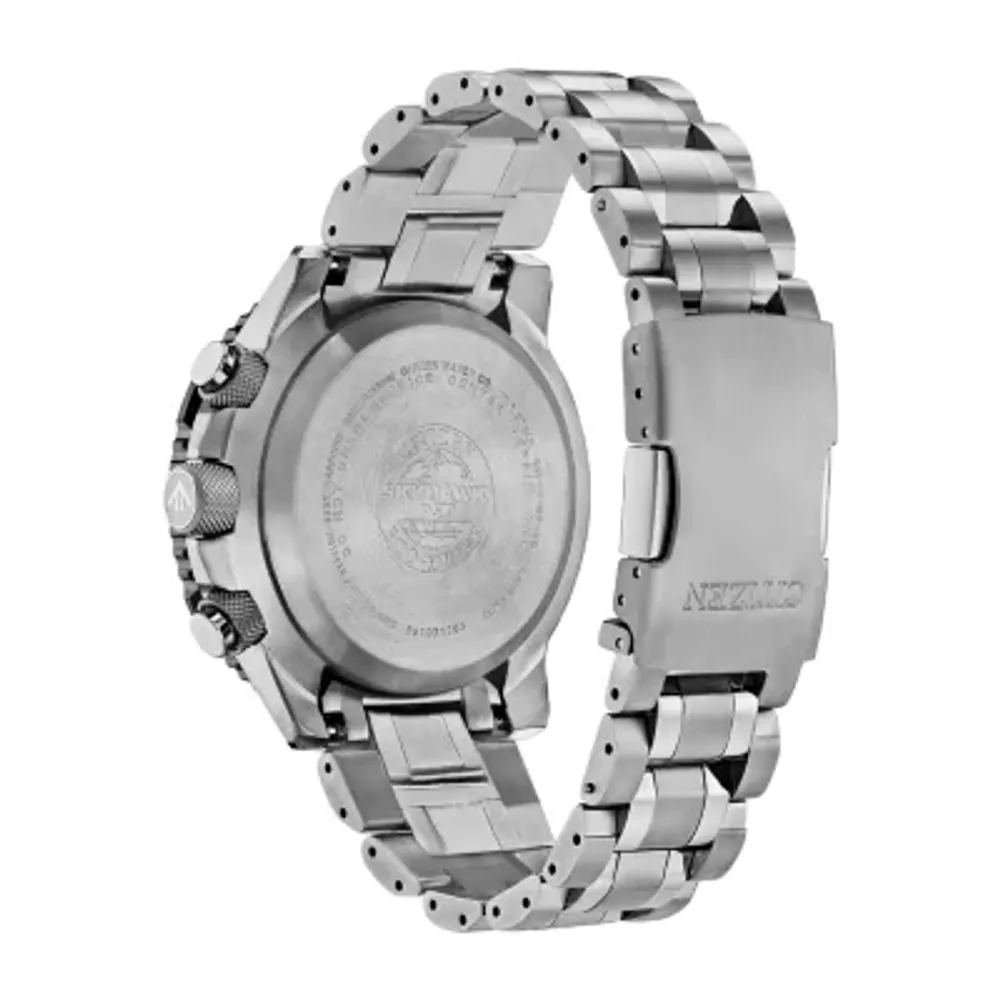 Citizen Promaster Skyhawk A-T Mens Silver Tone Bracelet Watch Jy8108-53e