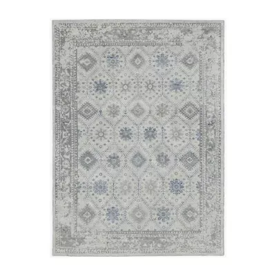 Amer Rugs Danivah Leah Bordered Hand Knotted Indoor Rectangular Accent Rug