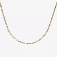 14K Two-Tone Gold 080 Solid Byzantine Chain Necklace