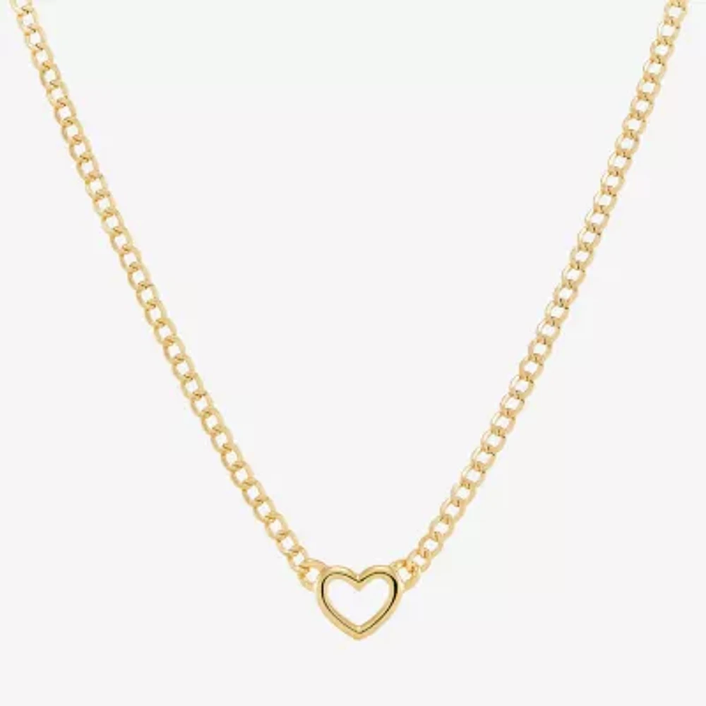 Womens 14K Gold Heart Pendant Necklaces