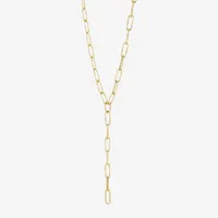 Womens 14K Gold Y Necklace