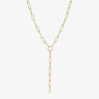 Womens 14K Gold Y Necklace