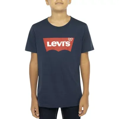 Levi's Big Boys Batwing Crew Neck Short Sleeve Graphic T-Shirt