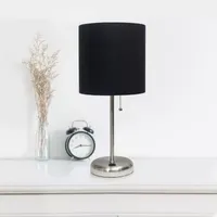 Stick Lamp with USB Charging Port Set of 2